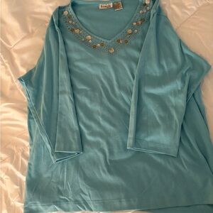 Kenneth Turquoise XL Top
